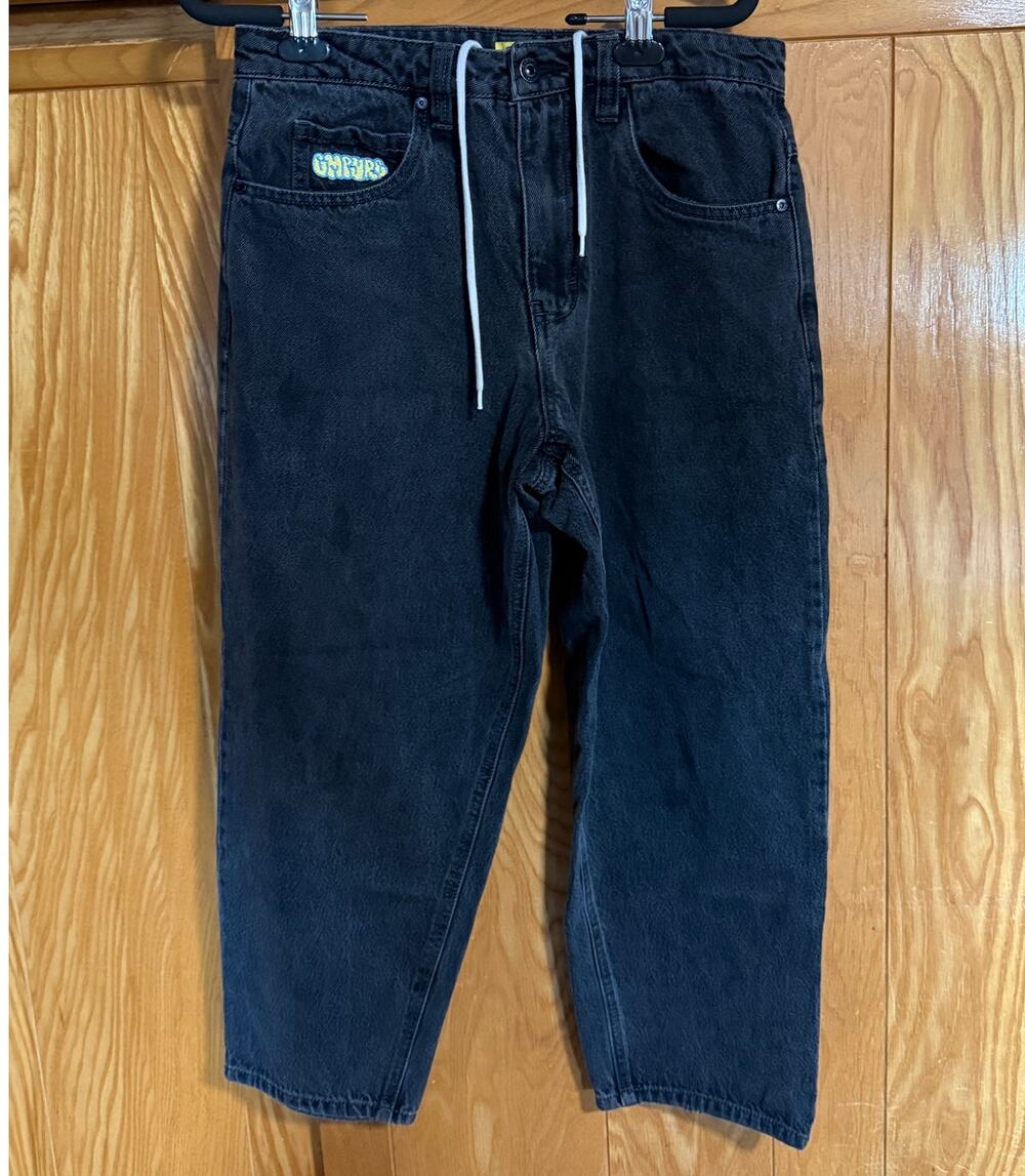 Empyre Baggy Skate Jeans Washed Black Size 28